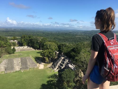 Nina hiking in Belize, Nina loves the outdoors and volunteering